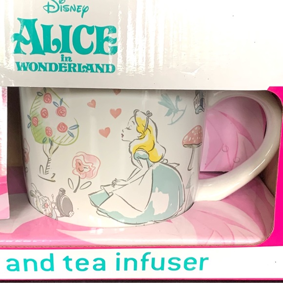 Disney Alice in Wonderland Cheshire Cat Mug and Tea Infuser Set - Picture 3 of 12